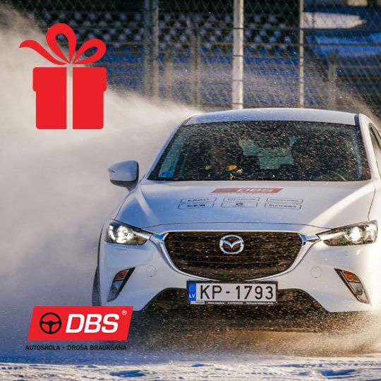 Drošas braukšanas autoskolas dāvanu karte